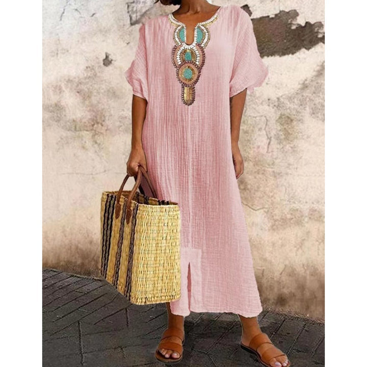 Sienna | Elegant Dames Maxi Linnen Zomerjurk