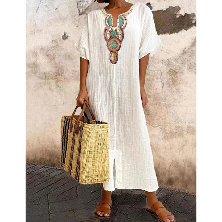 Sienna | Elegant Dames Maxi Linnen Zomerjurk