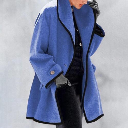 Vera | Dames Elegante Sjaalkraag Midi Winterjas