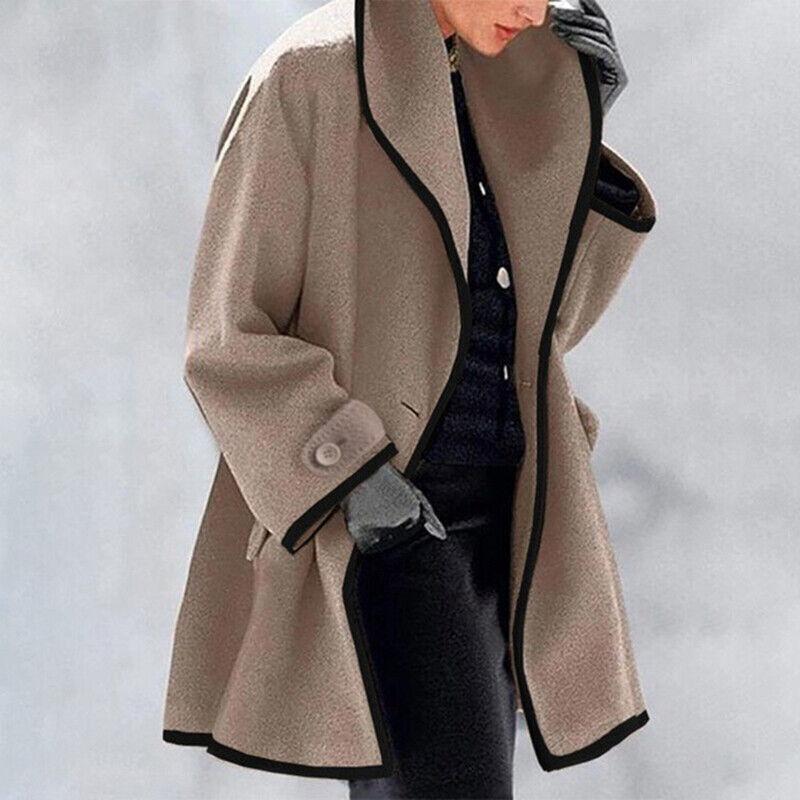 Vera | Dames Elegante Sjaalkraag Midi Winterjas