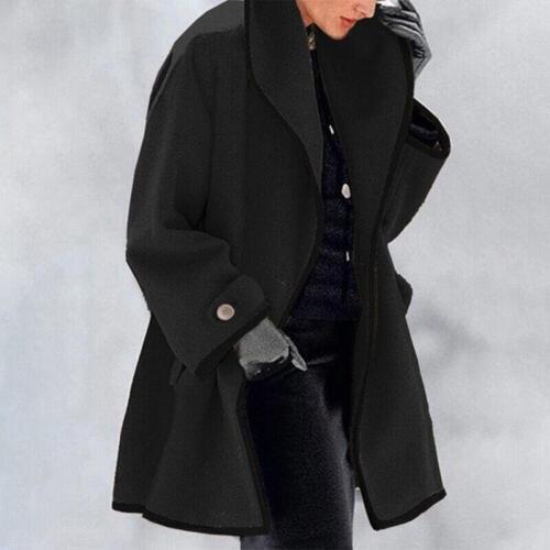 Vera | Dames Elegante Sjaalkraag Midi Winterjas