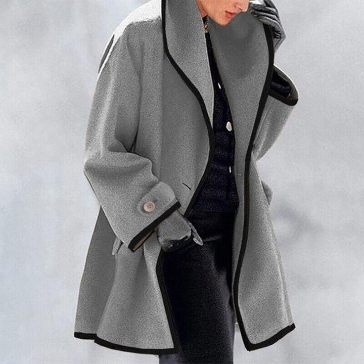 Vera | Dames Elegante Sjaalkraag Midi Winterjas