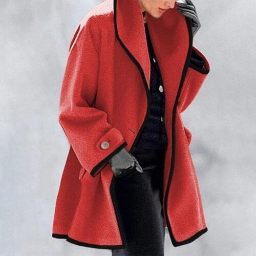 Vera | Dames Elegante Sjaalkraag Midi Winterjas