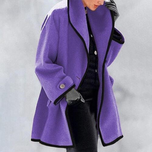 Vera | Dames Elegante Sjaalkraag Midi Winterjas