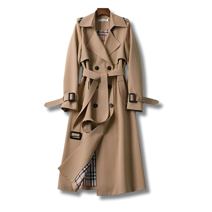 Vera | Dames Klassieke Lange Trenchcoat