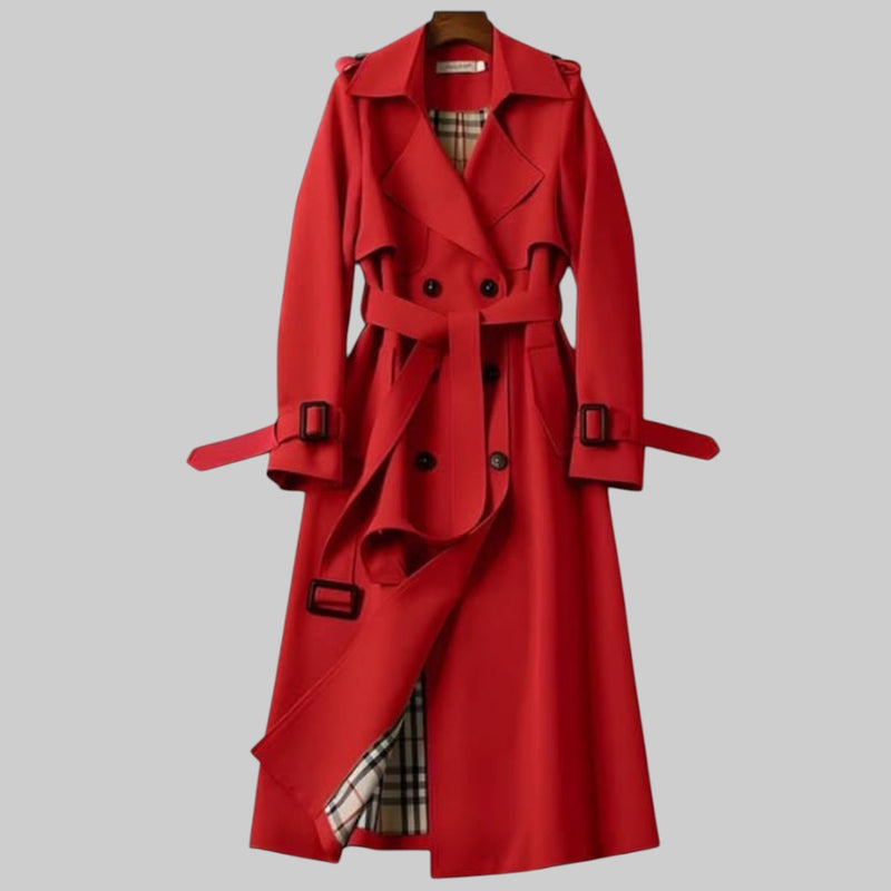 Vera | Dames Klassieke Lange Trenchcoat