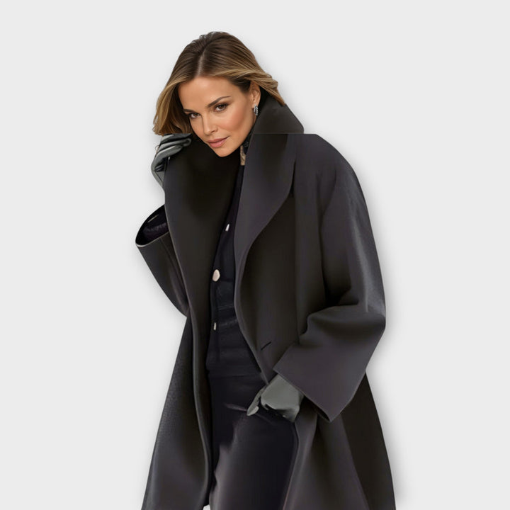 Vera | Dames Oversized Wijde Mouw Middellange Jas