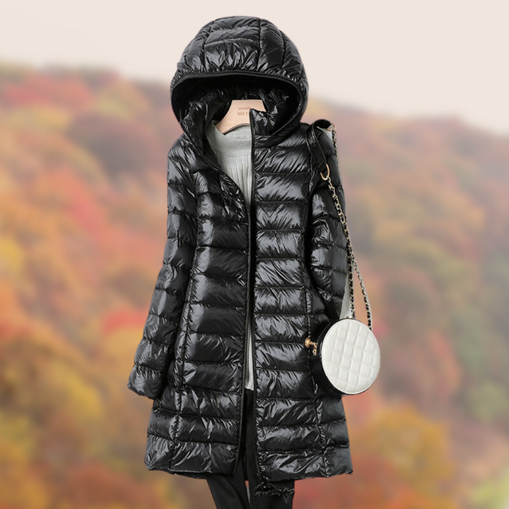 Wies | Dames Lichtgewicht Capuchon Halflange Winterjas