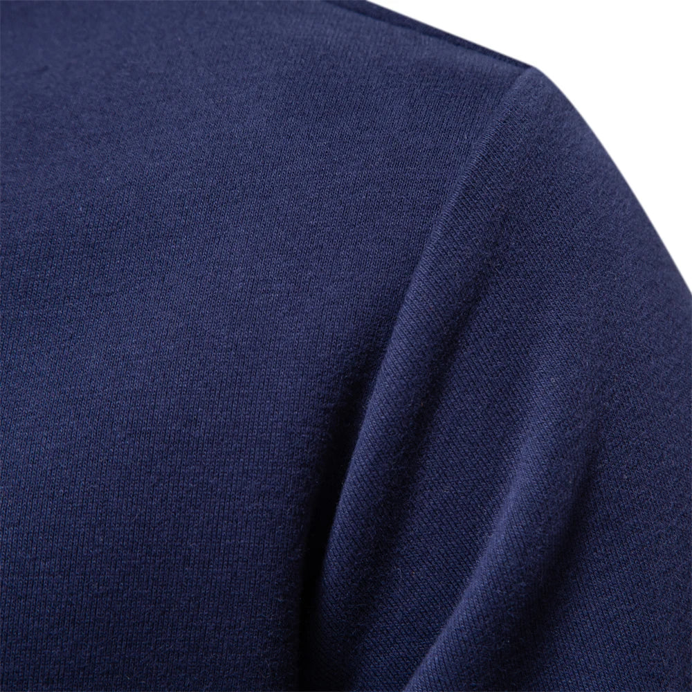 Daan | Heren Polokraag Lange Mouw Sweater