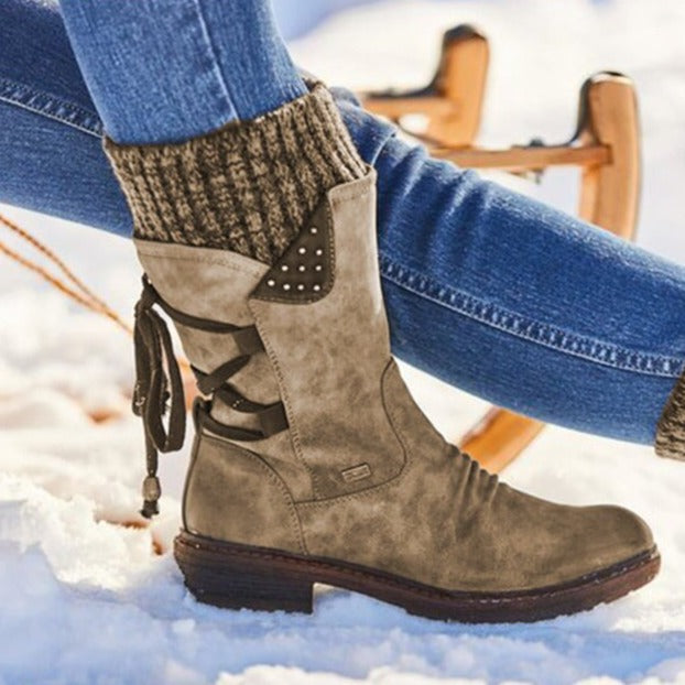 Danique | Dames Halfhoge Winter Laarzen