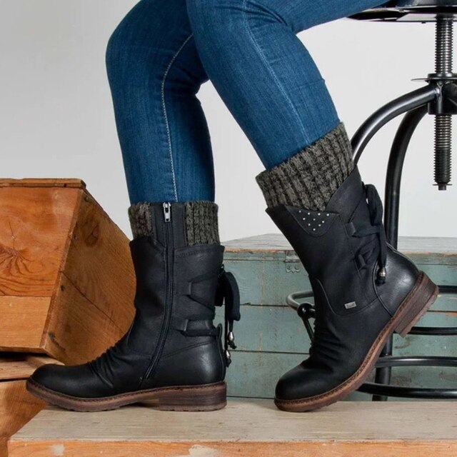 Danique | Dames Halfhoge Winter Laarzen