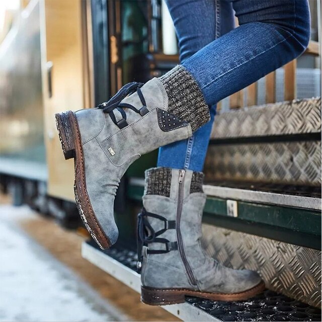 Danique | Dames Halfhoge Winter Laarzen