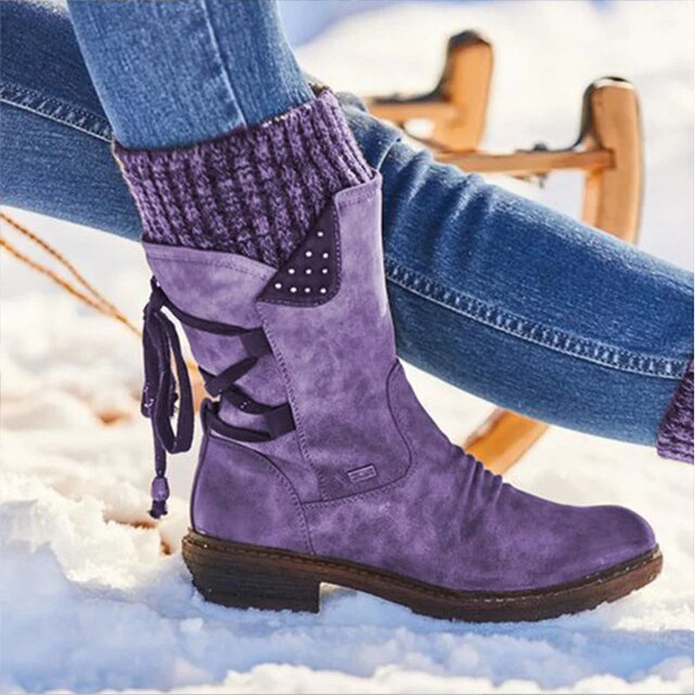 Danique | Dames Halfhoge Winter Laarzen