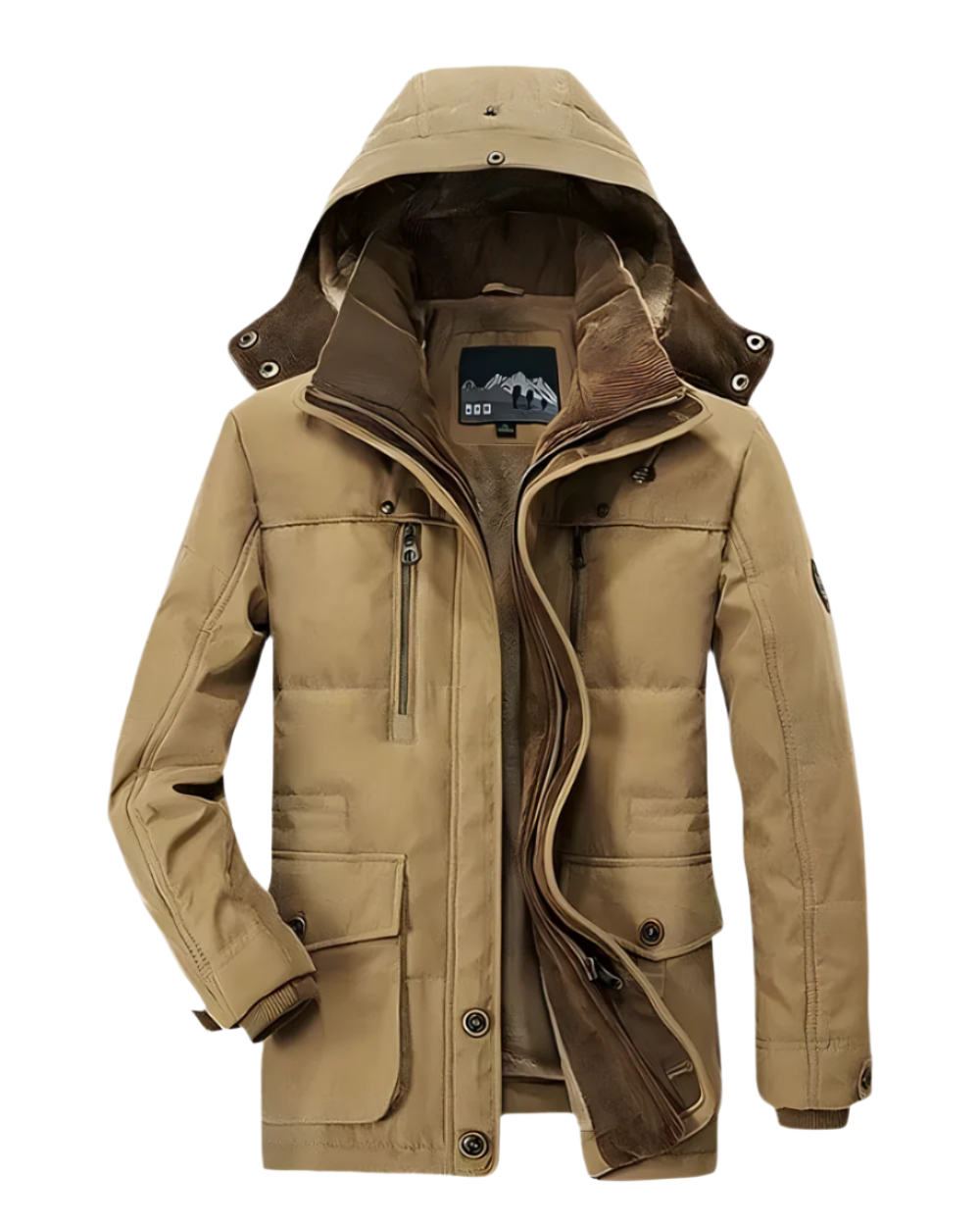 Francesco | Heren Gevoerde Capuchon Parka Winterjas