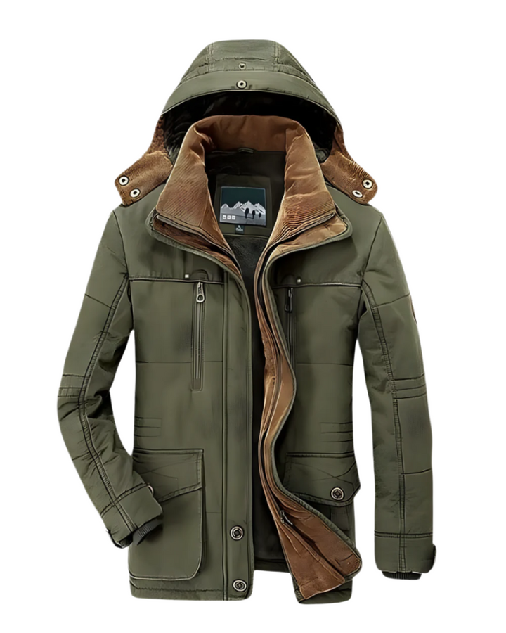 Francesco | Heren Gevoerde Capuchon Parka Winterjas