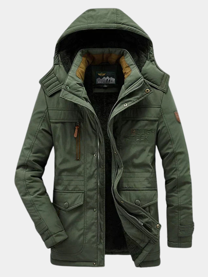 Hendrik | Heren Sherpa Gevoerde Capuchon Winterjas