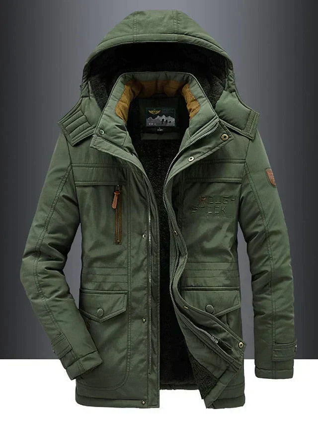 Hendrik | Heren Sherpa Gevoerde Capuchon Winterjas