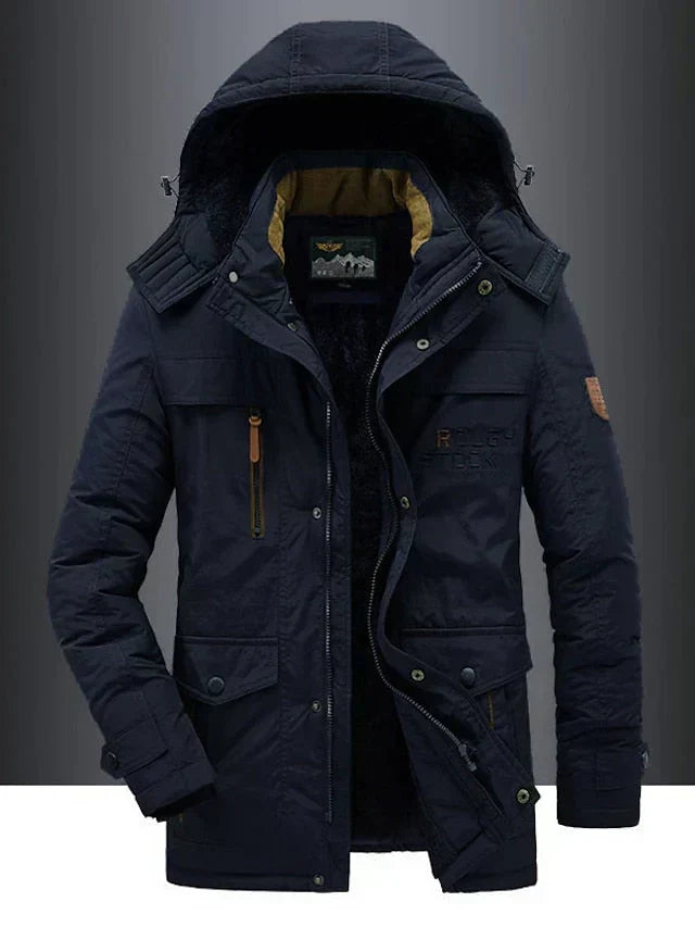 Hendrik | Heren Sherpa Gevoerde Capuchon Winterjas