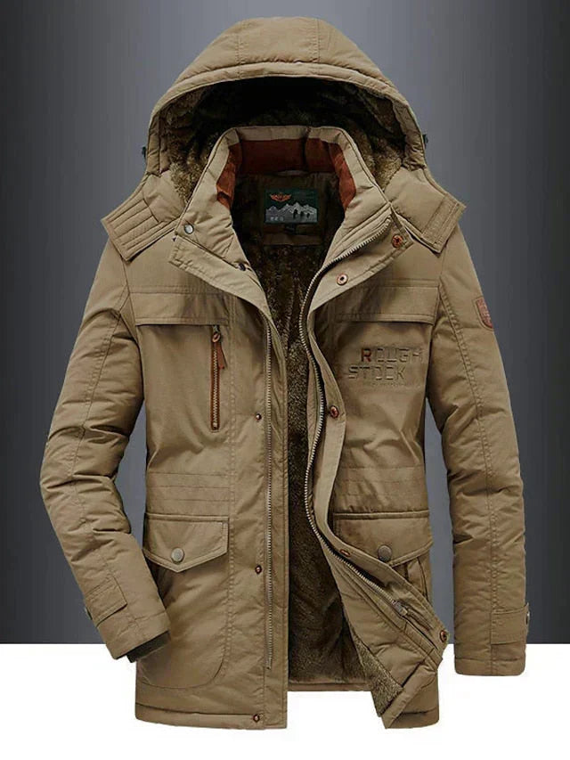 Hendrik | Heren Sherpa Gevoerde Capuchon Winterjas