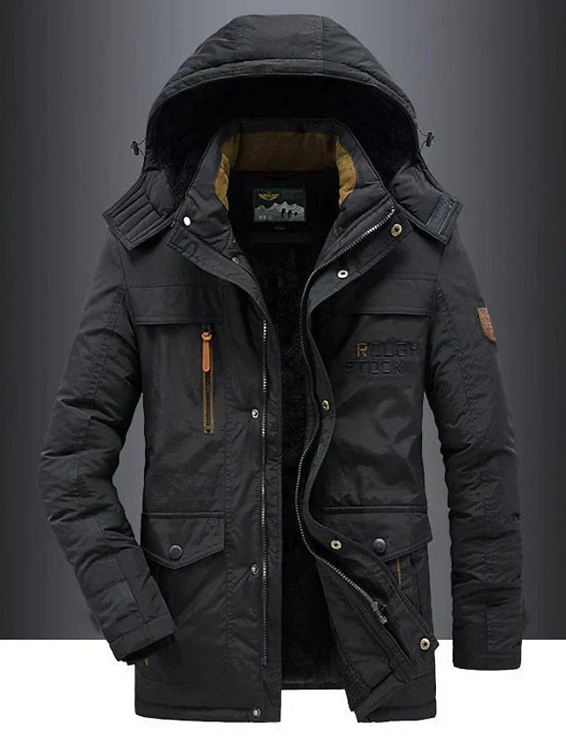 Hendrik | Heren Sherpa Gevoerde Capuchon Winterjas