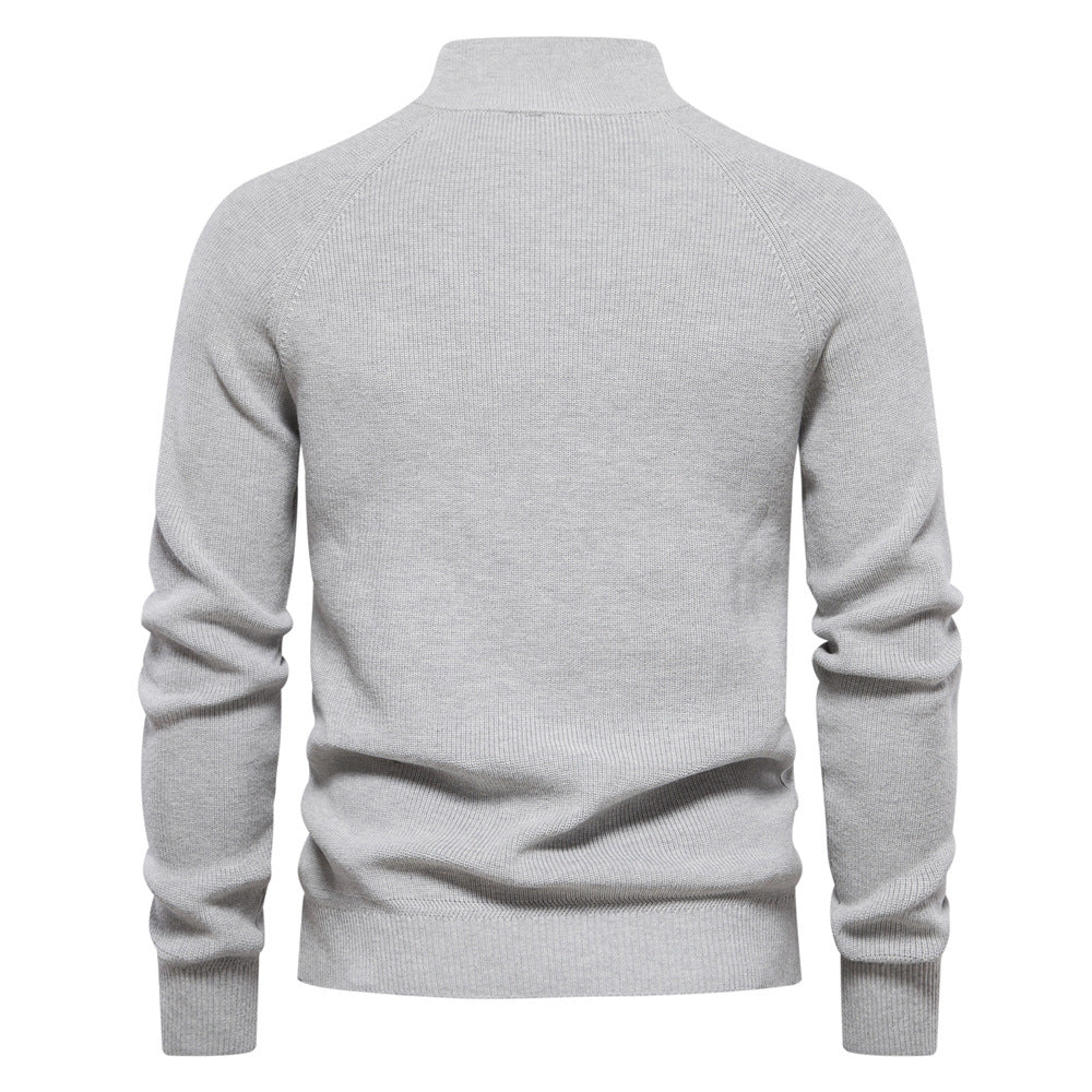 Julian | Heren Half-Zip Geribbelde Trui