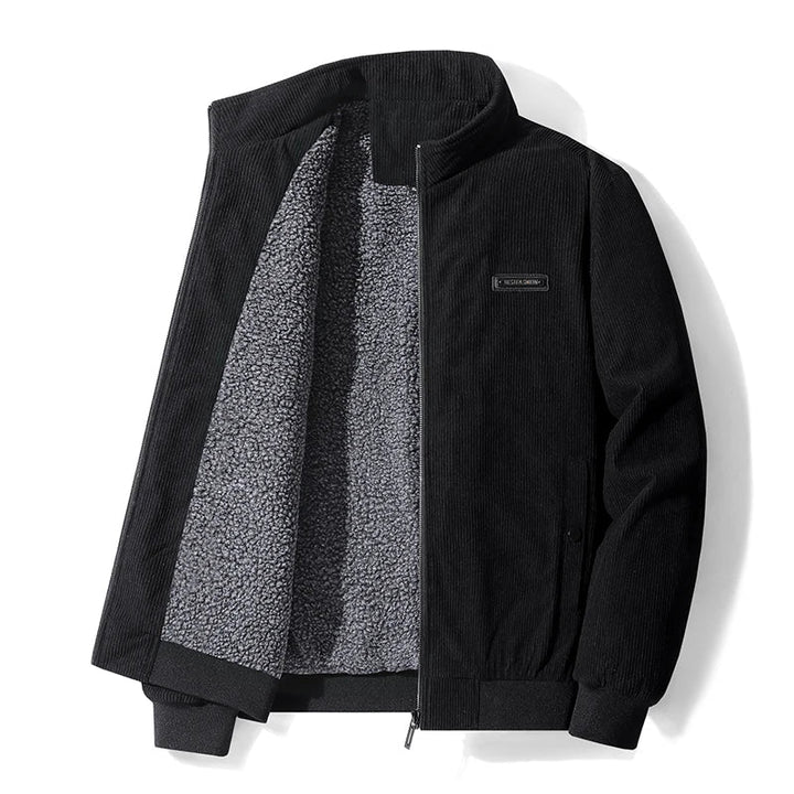 Laurent | Heren Fleece Gevoerd Corduroy Winterjas