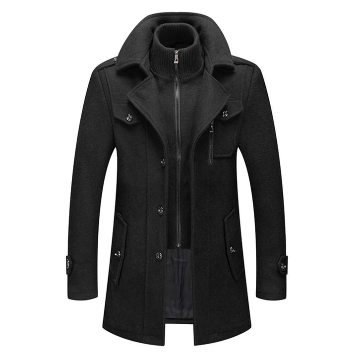 Leon | Heren Kraag Rits Tweedelige Winterjas