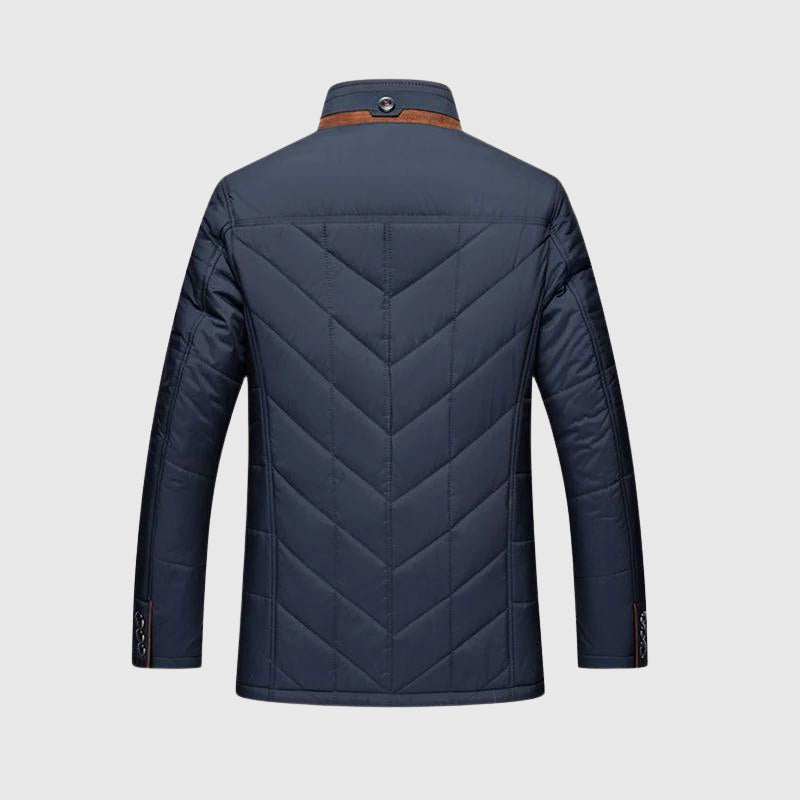 Laurent | Heren Gevoerde Bontkraag Winterjas