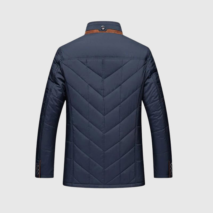 Laurent | Heren Gevoerde Bontkraag Winterjas