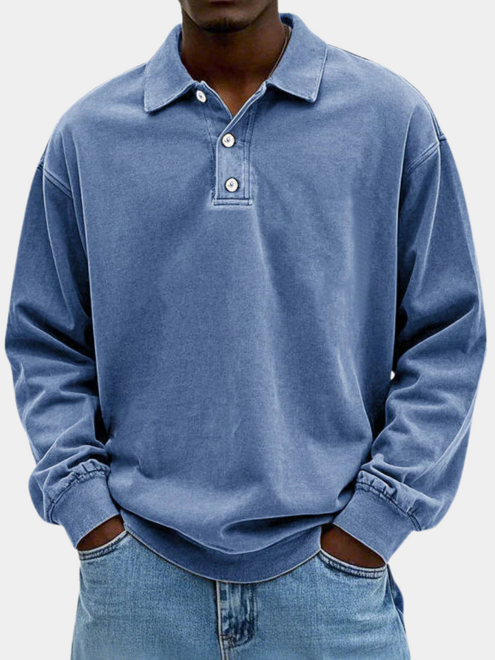 Laurent | Heren Oversized Polokraag Sweater