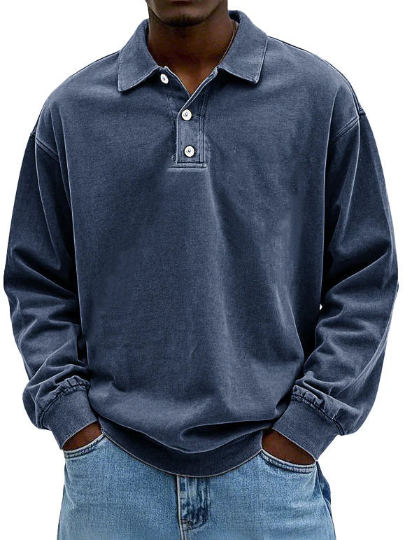 Laurent | Heren Oversized Polokraag Sweater
