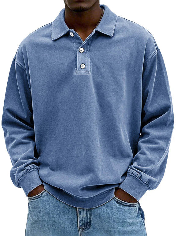 Laurent | Heren Oversized Polokraag Sweater