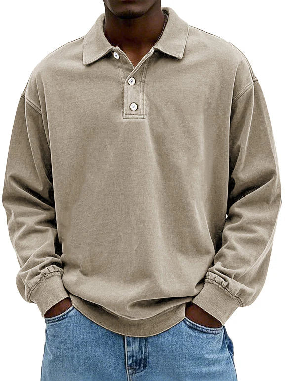 Laurent | Heren Oversized Polokraag Sweater