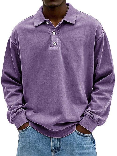 Laurent | Heren Oversized Polokraag Sweater