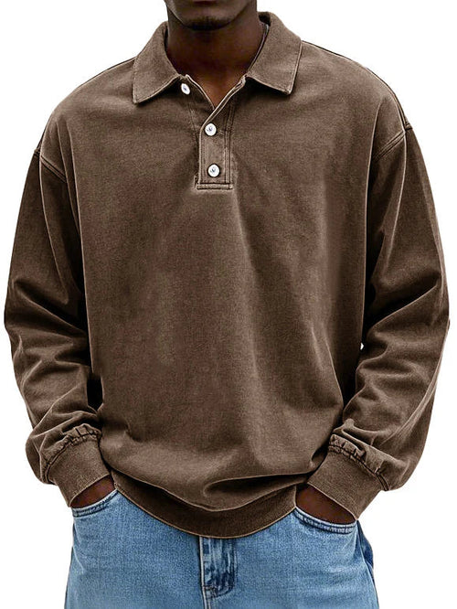 Laurent | Heren Oversized Polokraag Sweater