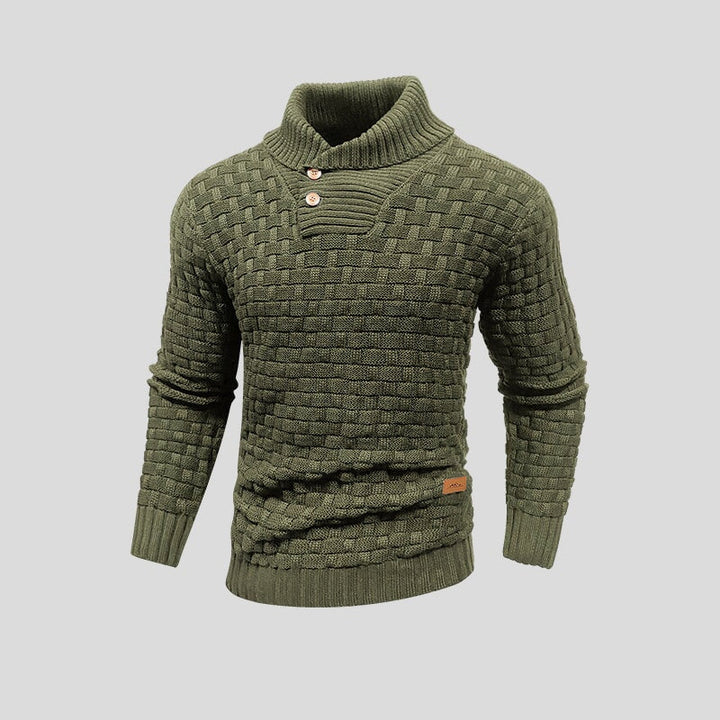 Arjan | Heren Shawl Kraag Gebreide Trui