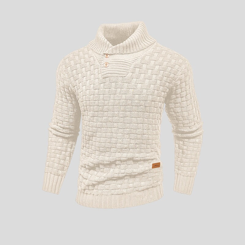 Arjan | Heren Shawl Kraag Gebreide Trui