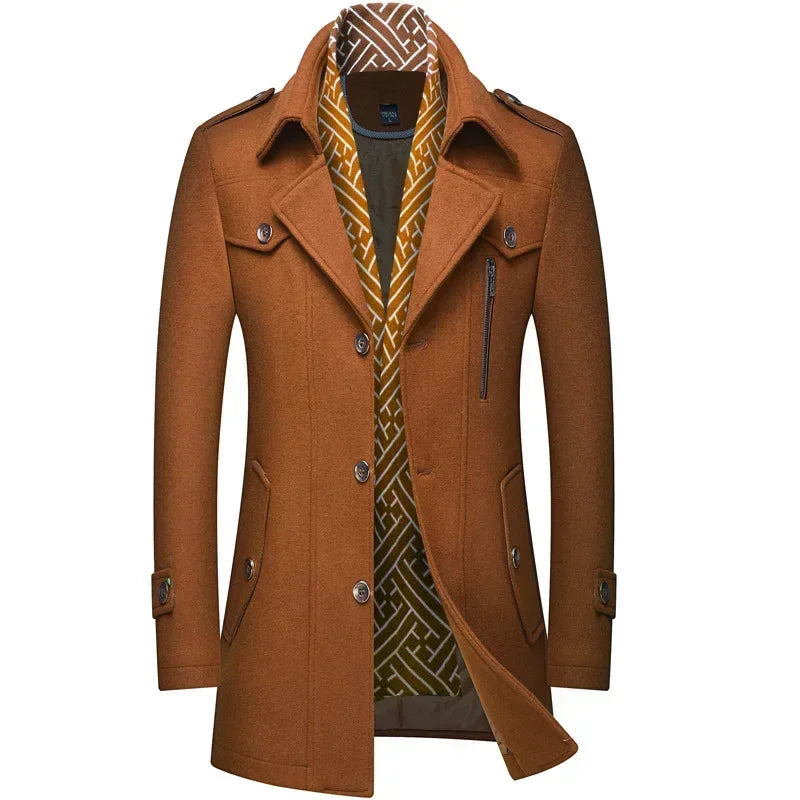 Lars | Heren Slim Fit Lange Winterjas
