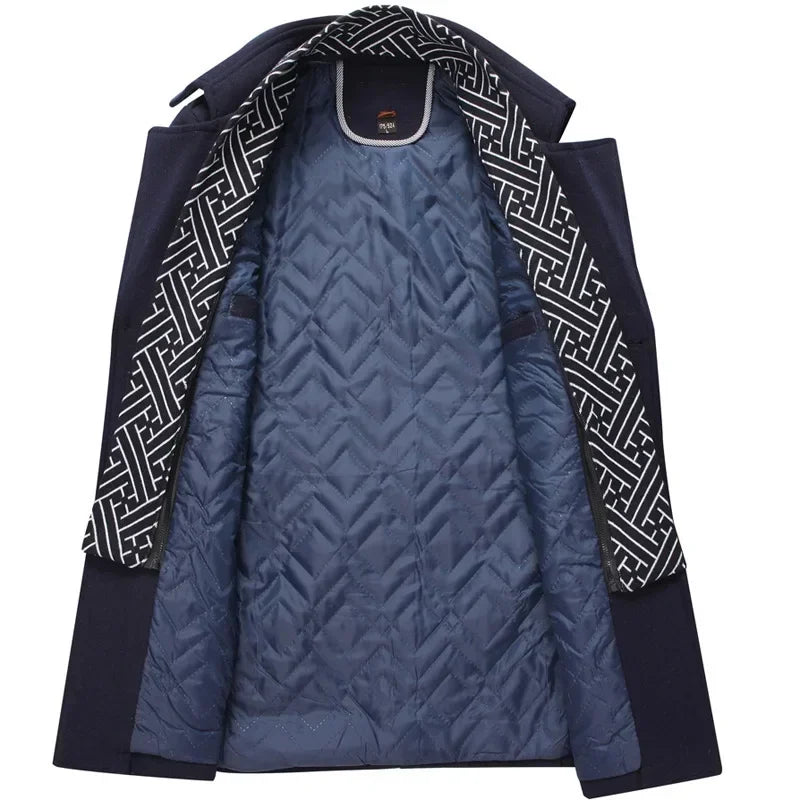 Lars | Heren Slim Fit Lange Winterjas