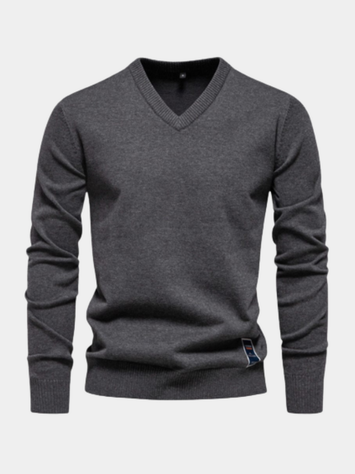 Laurent | Heren V-Hals Lange Mouw Pullover Trui