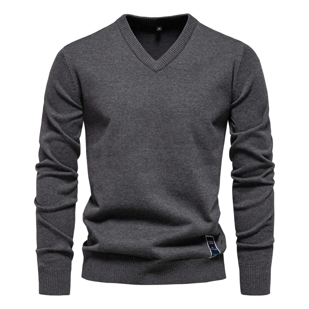 Laurent | Heren V-Hals Lange Mouw Pullover Trui