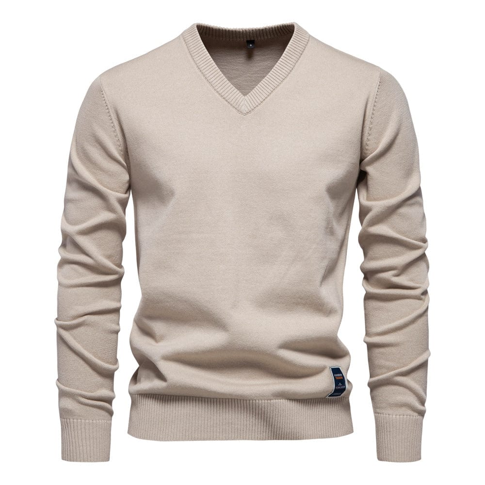 Laurent | Heren V-Hals Lange Mouw Pullover Trui