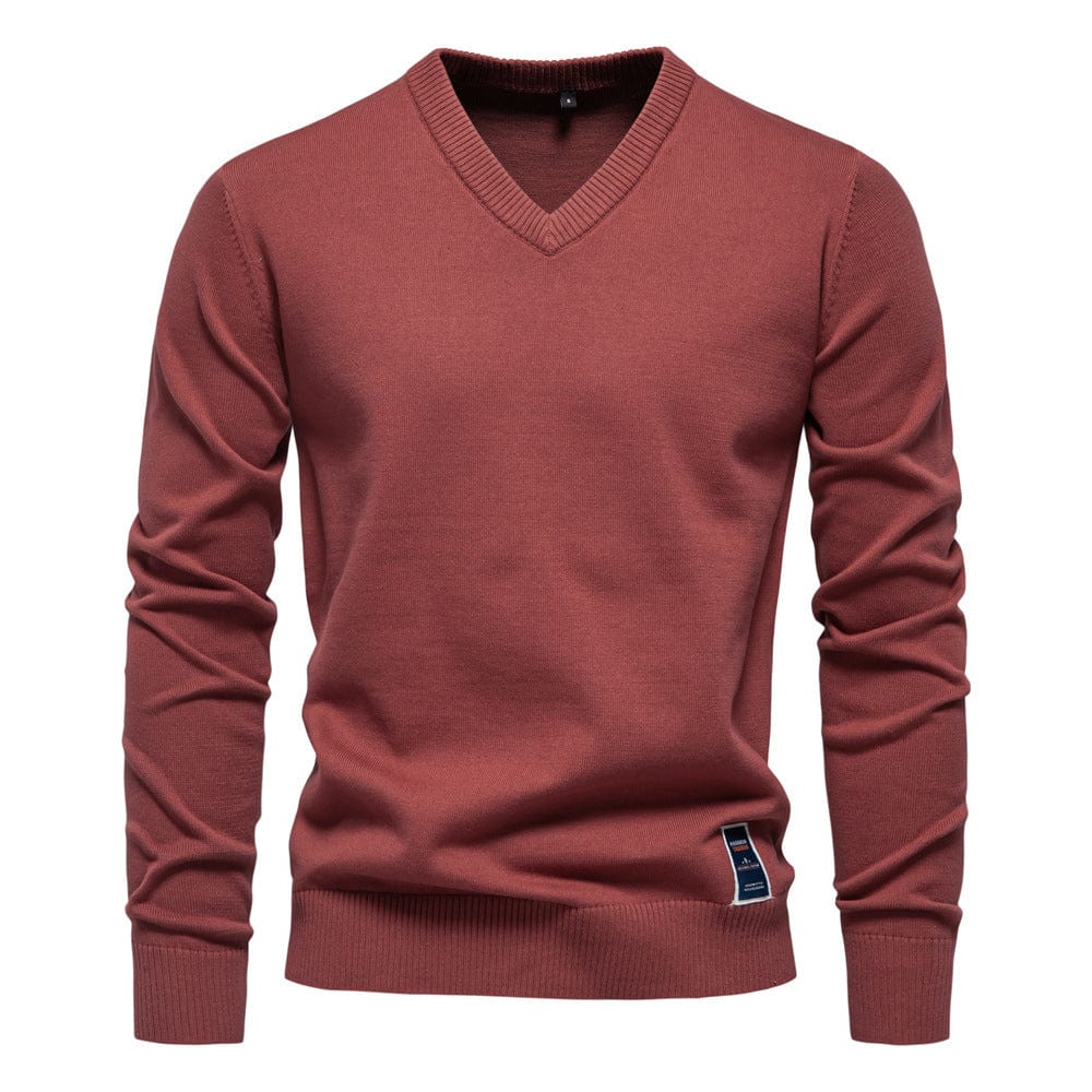 Laurent | Heren V-Hals Lange Mouw Pullover Trui