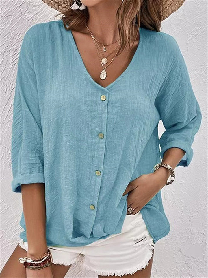 Marleen | Dames V-hals Blouse