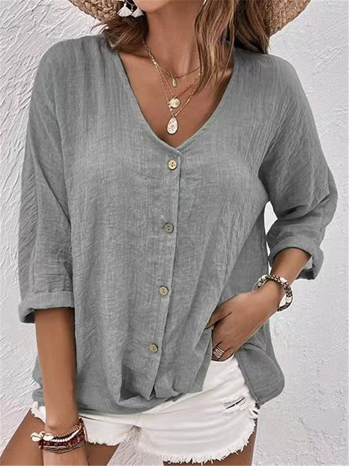Marleen | Dames V-hals Blouse