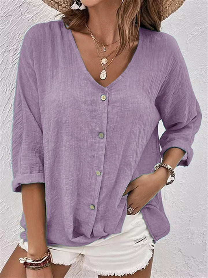 Marleen | Dames V-hals Blouse