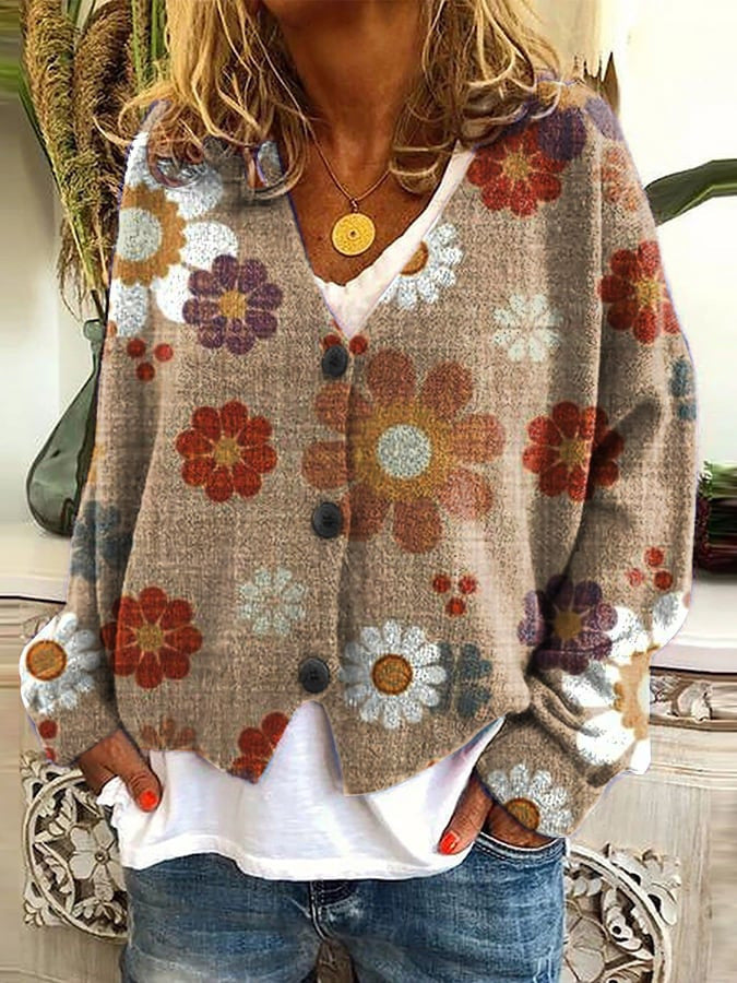 Marloes | Dames Boho Print V-Hals Vest