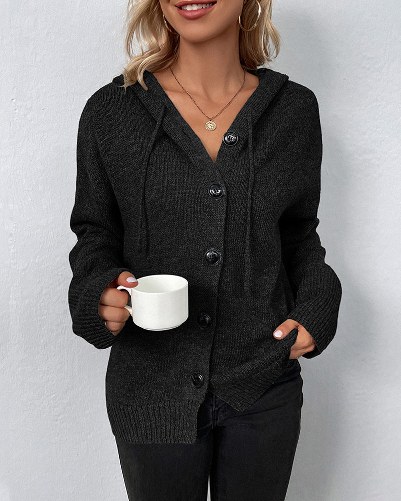 Nora | Dames Gebreid Vest Met Capuchon