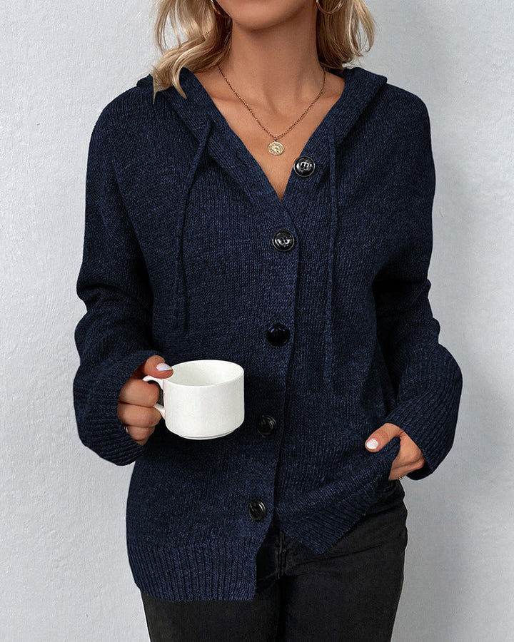 Nora | Dames Gebreid Vest Met Capuchon