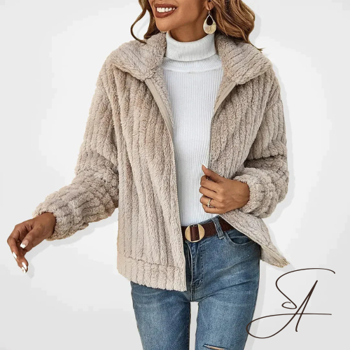 Odile | Dames Teddy Revers Rits Vest